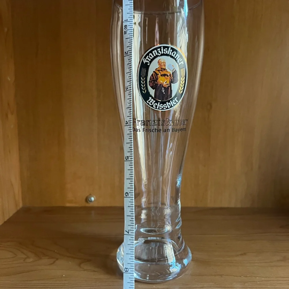 Franziskaner Weissbier German Pilsner Glass Herb Germany‎ 9 3/4